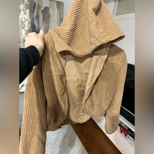 Brown chorded hoody